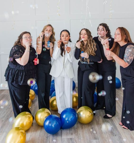 Atlee Family Dentistry Ashland, VA Team Baloons Bubbles